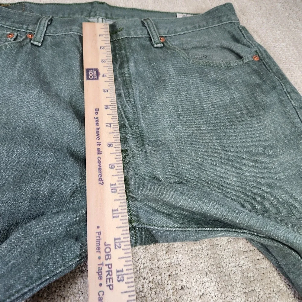 Levis 501 Jeans Men‎ 35x32 READ* White Oak Cone Denim Straight Button Fly Green